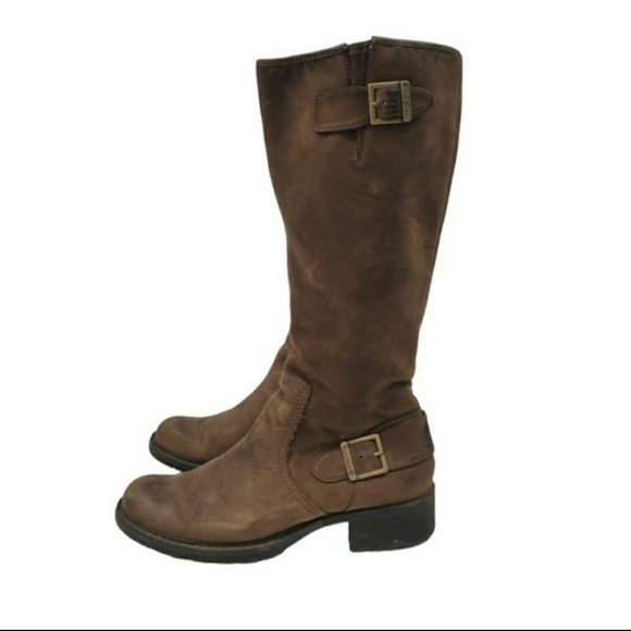 Timberland Lexiss Tall Nubuck Distressed Leather Waterproof Boots 8.5 - Picture 4 of 11